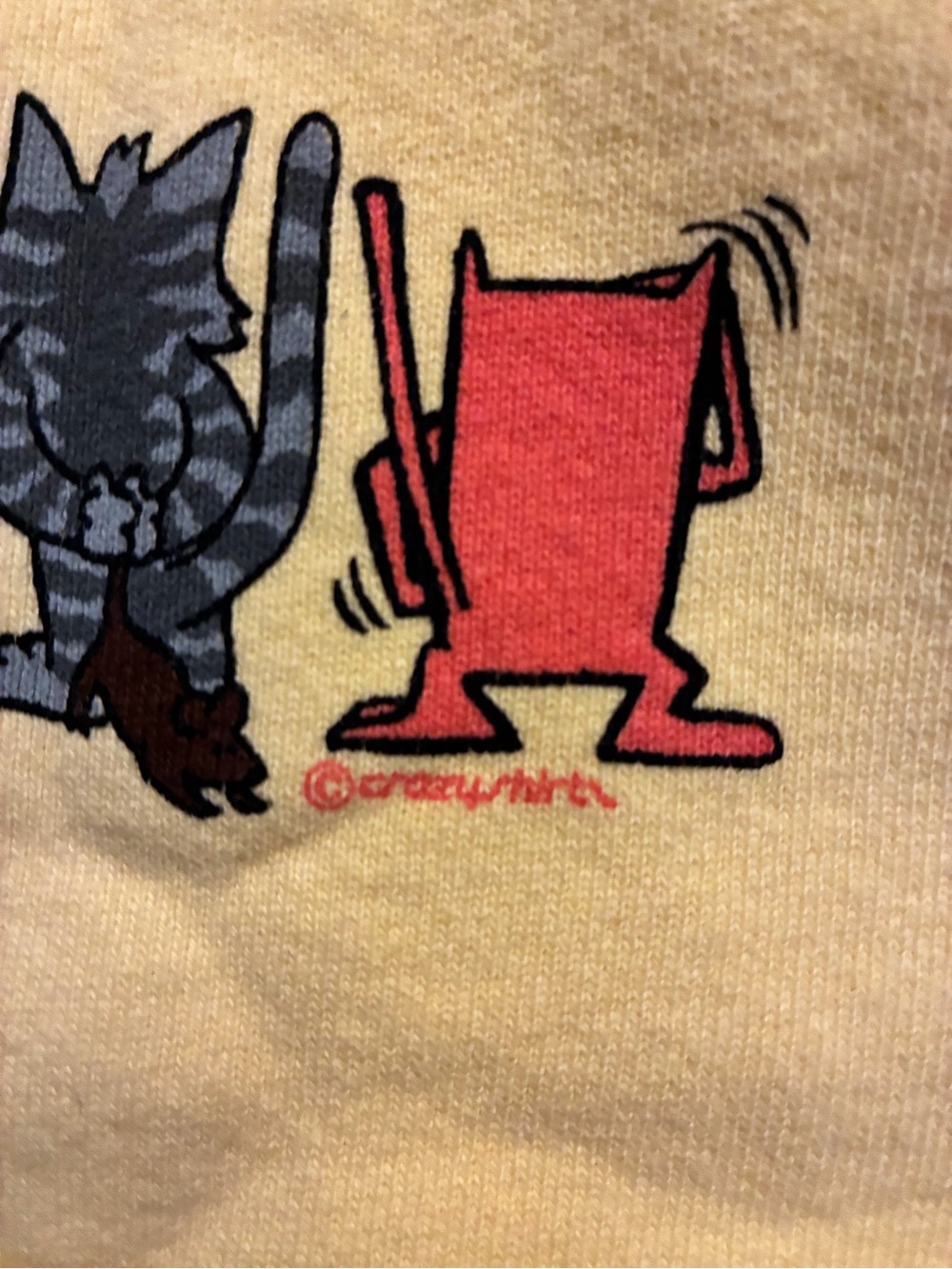 Vintage crazy shirts adopt a cat sweatshirt size large - Picture 3 of 4